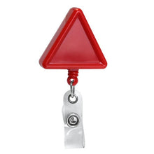 Load image into Gallery viewer, Triangle Plastic ID Badge Reel - Retractable Reels