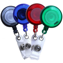 Load image into Gallery viewer, Translucent Plastic ID Badge Reel - Retractable Reels