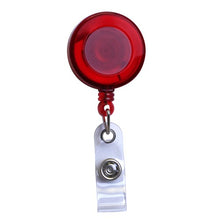 Load image into Gallery viewer, Translucent Plastic ID Badge Reel - Retractable Reels