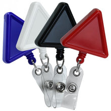 Load image into Gallery viewer, Triangle Plastic ID Badge Reel - Retractable Reels
