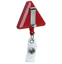 Load image into Gallery viewer, Triangle Plastic ID Badge Reel - Retractable Reels