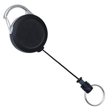 Load image into Gallery viewer, Large Slide-Lock Carabiner Reel, black - Retractable Reels