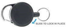 Load image into Gallery viewer, Large Slide-Lock Carabiner Reel, black - Retractable Reels