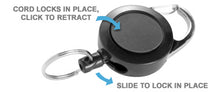 Load image into Gallery viewer, Carabiner Reel w/ Pull-Stop Function & Slide-Lock - Retractable Reels