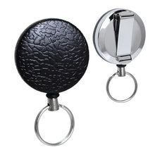 Load image into Gallery viewer, Heavy Duty Key Rings Retractable Reel, Textured - Retractable Reels