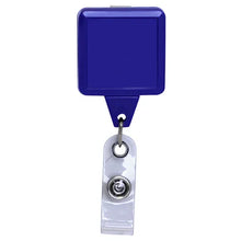 Load image into Gallery viewer, Square Plastic Badge Reel, 4 colors pack - Retractable Reels