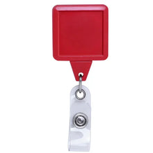 Load image into Gallery viewer, Square Plastic Badge Reel, 4 colors pack - Retractable Reels
