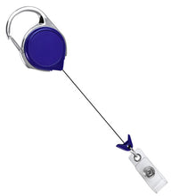 Load image into Gallery viewer, Round Carabiner ID Badge Reel - Retractable Reels