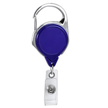Load image into Gallery viewer, Round Carabiner ID Badge Reel - Retractable Reels