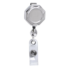 Load image into Gallery viewer, Chrome Octagon ID Retractable Badge Reel - Retractable Reels