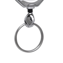 Load image into Gallery viewer, Chrome Octagon ID Retractable Badge Reel - Key ring
