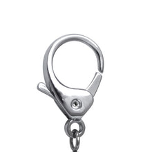 Load image into Gallery viewer, Chrome Octagon ID Retractable Badge Reel with Lobster Clasp Hook - Retractable Reels