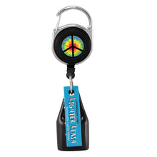 Load image into Gallery viewer, Peace Tie Dye Lighter Leash - Retractable Reels