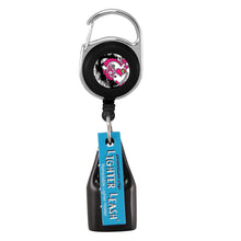 Load image into Gallery viewer, Pink Hearts Design Lighter Leash - Retractable Reels