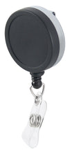 Load image into Gallery viewer, Heavy-Duty Large Round ID Badge Reel, Black/Chrome

