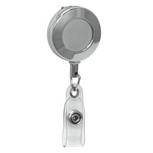 Load image into Gallery viewer, Chrome Round ID Retractable Badge Reel - Retractable Reels
