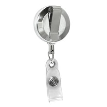Load image into Gallery viewer, Chrome Round ID Retractable Badge Reel - Retractable Reels