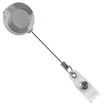 Load image into Gallery viewer, Chrome Round ID Retractable Badge Reel - Retractable Reels