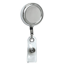Load image into Gallery viewer, Chrome Beveled Badge Reel - Retractable Reels
