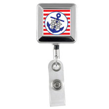 Load image into Gallery viewer, Blue Anchor ID Badge Reel Series - Retractable Reels