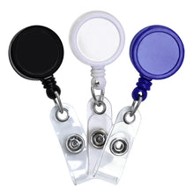 Load image into Gallery viewer, Mini Plastic ID Badge Reel - Retractable Reels