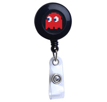 Load image into Gallery viewer, Nom Nom Nom... Retro Game Plastic Badge Reel Set - Retractable Reels