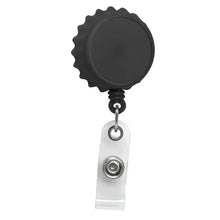 Load image into Gallery viewer, Plastic Bottle Cap Style ID Badge Reel - Retractable Reels