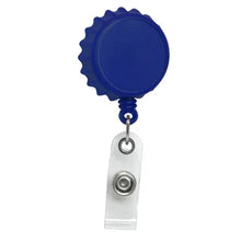 Load image into Gallery viewer, Plastic Bottle Cap Style ID Badge Reel - Retractable Reels