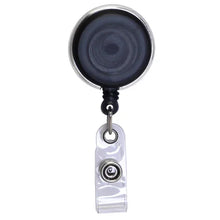 Load image into Gallery viewer, Translucent Plastic Badge Reel, Chrome Edge - Retractable Reels