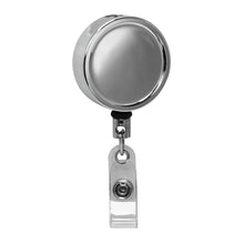 Load image into Gallery viewer, Large Chrome ID Badge Reel, Belt Clip - Retractable Reels