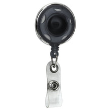 Load image into Gallery viewer, Translucent Plastic ID Badge Reel, Chrome finish, Accent holes
