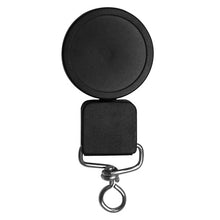 Load image into Gallery viewer, Heavy-Duty Retractable Reel, Black/Chrome and Metal Loop - Retractable Reels