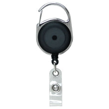 Load image into Gallery viewer, Translucent Round Carabiner Badge Reel - Retractable Reels