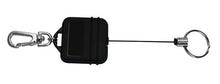 Load image into Gallery viewer, Square Pull Key Reel, with lobster claw clasp, split ring - Retractable Reels
