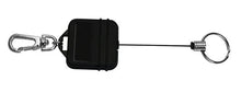Load image into Gallery viewer, Square Pull Key Reel, with lobster claw clasp, split ring - Retractable Reels
