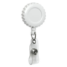 Load image into Gallery viewer, Round Plastic ID Badge Reel, Decorative Edge

