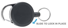 Load image into Gallery viewer, Large Slide-Lock Carabiner Reel, black
