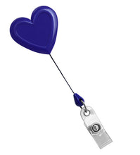Load image into Gallery viewer, Heart Shaped Plastic Badge Reel
