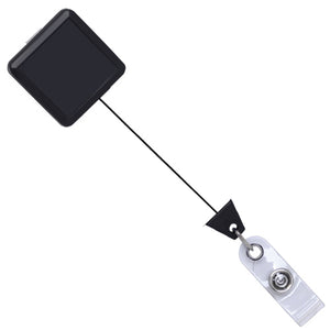 Radio Active Skull Black ID Badge reel