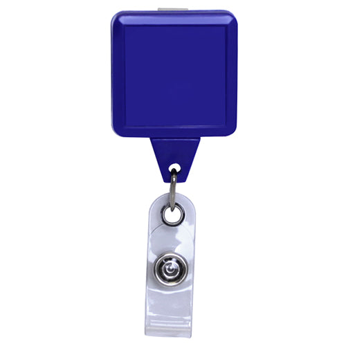 Square Plastic Badge Reel, 4 colors pack – Retractable Reels