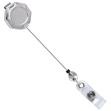 Load image into Gallery viewer, Chrome Octagon ID Retractable Badge Reel

