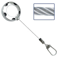 Load image into Gallery viewer, Chrome Metal Badge Reel, Safety Pin Backing and Clasp Holder
