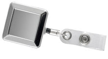 Load image into Gallery viewer, Chrome Square ID Badge Reel
