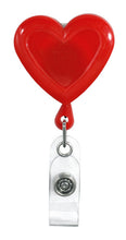 Load image into Gallery viewer, Heart Shaped Plastic Badge Reel
