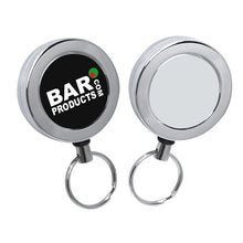 Load image into Gallery viewer, Heavy Duty Chrome Retractable Reel With Belt Clip

