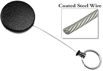 Heavy Duty Key Rings Retractable Reel, Textured – Retractable Reels