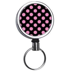 Mirrored Chrome Designer Series - Pink Polka Dots