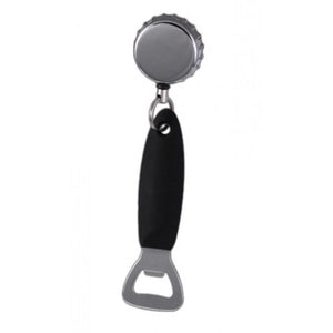 Metal Bottle Cap Reel with Silicone Coated Bottle Opener