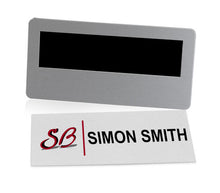 Load image into Gallery viewer, Plastic Window Name Tag with Magnetic Fastener Backing
