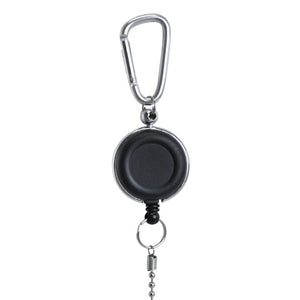 Quick Clip Carabiner Reel with 6 inch ball chain